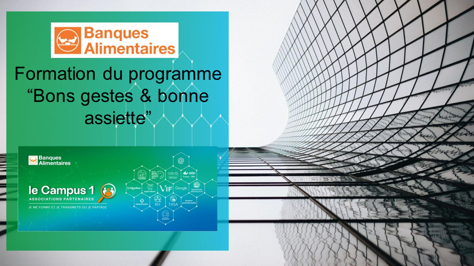 Formation du programme “Bons gestes &amp; bonne assiette”